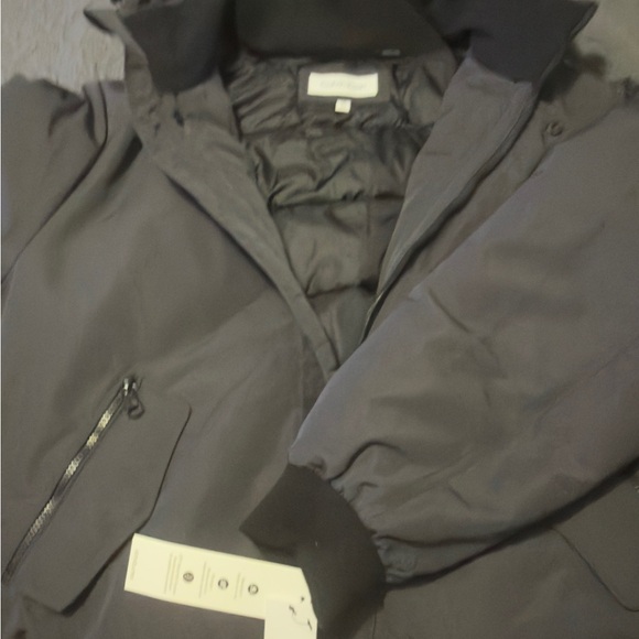 Calvin Klein Men's Dark Gray Puffer Jacket - Picture 2 of 3
